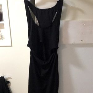 Black form fitting dress